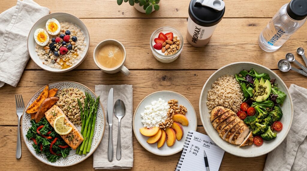 muscle building nutrition diet high protein meal plan